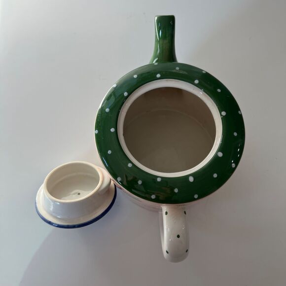 Vintage Boris D’Arc Tutti Fruitti Artichoke Teapot Essex Heather Outlaw Kurpis - Picture 3 of 8